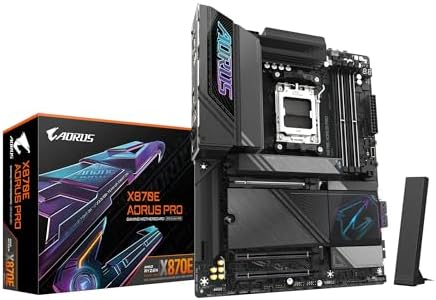 GIGABYTE X870E AORUS Master X3D ICE AMD AM5 LGA 1718 ATX placa base, soporta procesadores AMD Ryzen serie 9000/8000/7000, DDR5, fase de potencia 18+2+2, 5X M.2, PCIe 5.0, WIFI7, 10GbE, garantía de 5