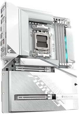 GIGABYTE X870 AORUS Stealth ICE Reverse Connect ATX Motherboard  Support AMD Socket AM5 Processors  DDR5  16 2 2 Power Phase  4X M 2  PCIe 5 0  USB4  WIFI7  5GbE  PCIe EZ Latch Plus  5 Year Warranty