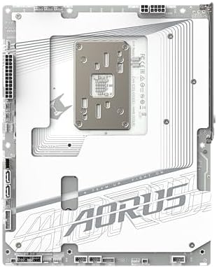 GIGABYTE X870 AORUS Stealth ICE Reverse Connect ATX Motherboard  Support AMD Socket AM5 Processors  DDR5  16 2 2 Power Phase  4X M 2  PCIe 5 0  USB4  WIFI7  5GbE  PCIe EZ Latch Plus  5 Year Warranty