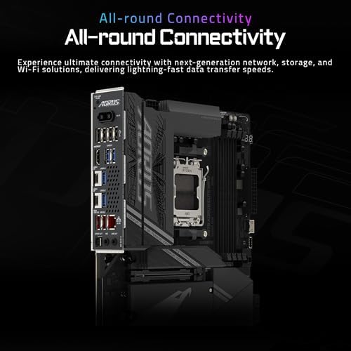 GIGABYTE X870 AORUS Elite WIFI7 AMD AM5 LGA 1718 Motherboard  ATX  DDR5  4X M 2  PCIe 5 0  USB4  WIFI7  2 5GbE LAN  EZ Latch  5 Year Warranty