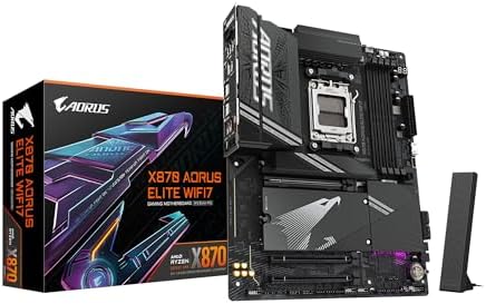 GIGABYTE X870 AORUS Stealth Reverse Connect ATX Motherboard  Support AMD Socket AM5 Processors  DDR5  16 2 2 Power Phase  4X M 2  PCIe 5 0  USB4  WIFI7  5GbE  PCIe EZ Latch Plus  5 Year Warranty