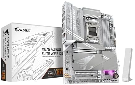 GIGABYTE X870 AORUS Stealth Reverse Connect ATX Motherboard  Support AMD Socket AM5 Processors  DDR5  16 2 2 Power Phase  4X M 2  PCIe 5 0  USB4  WIFI7  5GbE  PCIe EZ Latch Plus  5 Year Warranty