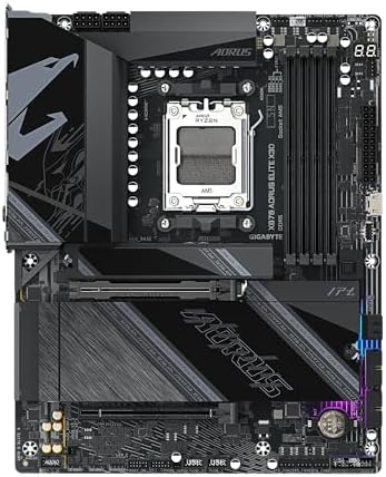 GIGABYTE X870 AORUS Elite X3D AMD AM5 ATX Motherboard  Supports AMD Ryzen 9000/8000/7000 Series  DDR5  16 2 2 Power Phase  4X M 2  PCIe 5 0  USB4  WIFI7  5 GbE  PCIe EZ Latch Plus  5 Year Warranty