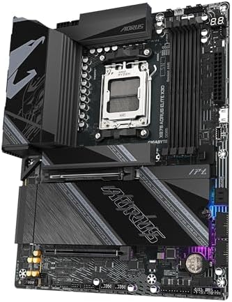 GIGABYTE X870 AORUS Elite X3D AMD AM5 ATX Motherboard  Supports AMD Ryzen 9000/8000/7000 Series  DDR5  16 2 2 Power Phase  4X M 2  PCIe 5 0  USB4  WIFI7  5 GbE  PCIe EZ Latch Plus  5 Year Warranty