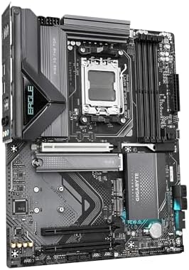 GIGABYTE X870 Eagle WIFI7 AMD AM5 LGA 1718 Motherboard  ATX  DDR5  4X M 2  PCIe 5 0  USB4  WIFI7  2 5GbE LAN  EZ Latch  5 Year Warranty