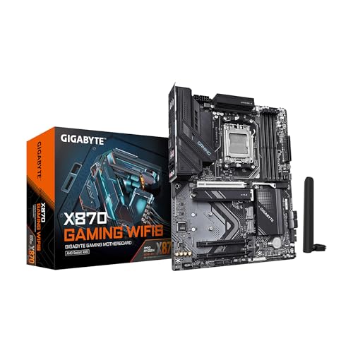 GIGABYTE X870 Gaming WIFI6 AMD AM5 LGA 1718 Motherboard  ATX  DDR5  3X M 2  PCIe 5 0  USB4  WiFi 6  2 5GbE LAN  EZ Latch  5 Year Warranty