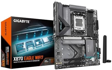 GIGABYTE X870 Gaming WIFI6 AMD AM5 LGA 1718 Motherboard  ATX  DDR5  3X M 2  PCIe 5 0  USB4  WiFi 6  2 5GbE LAN  EZ Latch  5 Year Warranty