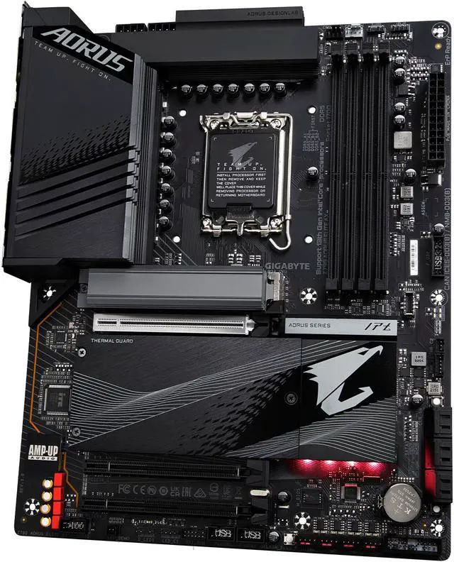 GIGABYTE Z790 AORUS ELITE AX LGA 1700 Intel Z790 ATX Motherboard with DDR5  Quad M 2  PCIe 5 0  USB 3 2 Gen2X2 Type C  Intel WiFi 6E  2 5GbE LAN  Q Flash Plus  PCIe EZ Latch