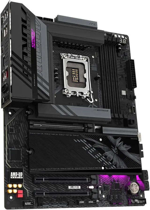 GIGABYTE Z890 AORUS ELITE WIFI7 Ultra Core  Series 2  LGA 1851  ATX  DDR5  4x M 2  PCIe 5 0  Thunderbolt 4  WIFI7  2 5GbE LAN  EZ Latch