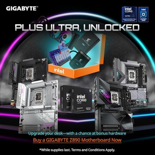 GIGABYTE Z890 AORUS PRO ICE Intel Core Ultra  Series 2  LGA 1851 Motherboard  ATX  DDR5  5X M 2  PCIe 5 0  Thunderbolt 4  WIFI7  5GbE LAN  EZ Latch