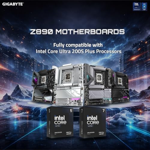 GIGABYTE Z890 AORUS PRO ICE Intel Core Ultra  Series 2  LGA 1851 Motherboard  ATX  DDR5  5X M 2  PCIe 5 0  Thunderbolt 4  WIFI7  5GbE LAN  EZ Latch