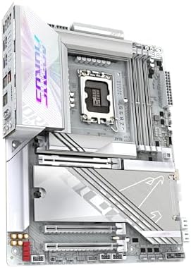 GIGABYTE Z890 AORUS PRO ICE Intel Core Ultra  Series 2  LGA 1851 Motherboard  ATX  DDR5  5X M 2  PCIe 5 0  Thunderbolt 4  WIFI7  5GbE LAN  EZ Latch