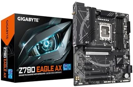GIGABYTE Z890 Eagle WIFI7 Intel Core Ultra  Series 2  LGA 1851 Motherboard  ATX  DDR5  4X M 2  PCIe 5 0  USB4  WIFI7  2 5GbE LAN  EZ Latch