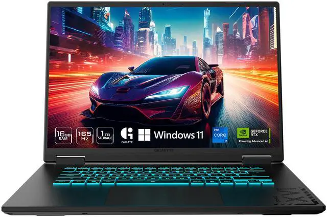 GIGABYTE   16" GeForce RTX 5070 Laptop GPU   Intel Core i7 13620H    16GB Memory   1 TB SSD   Windows 11 Home   Gaming Laptops   165 Hz IPS  GAMING A16 CWHI3US894SH  