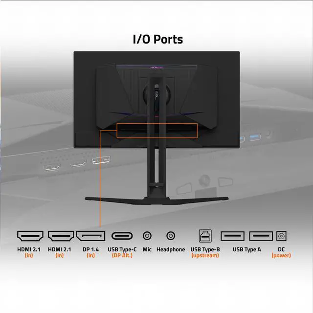 GIGABYTE   AORUS FO32U2   32" QD OLED Gaming Monitor   UHD 3840x2160   240Hz   0 03ms GTG   AMD FreeSync Premium Pro   Type C KVM   HDMI  DP  Type C   Height Adjustable   Black