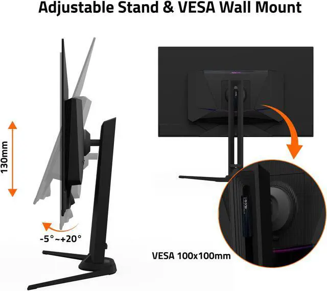 GIGABYTE   AORUS FO32U2   32" QD OLED Gaming Monitor   UHD 3840x2160   240Hz   0 03ms GTG   AMD FreeSync Premium Pro   Type C KVM   HDMI  DP  Type C   Height Adjustable   Black