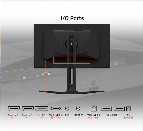 GIGABYTE   AORUS FO32U2 32 QD OLED Gaming Monitor   UHD 3840x2160 240Hz   0 03ms GTG   AMD FreeSync Premium Pro   Type C KVM   HDMI  DP  Type C   Height Adjustable   Black