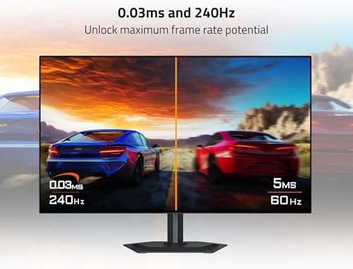 GIGABYTE   GO27Q24G   27 W OLED Gaming Monitor   QHD 2560 x 1440 240Hz   0 03ms GTG   AMD FreeSync Premium  G SYNC Compatible   HDMI  DP  Type C   Height and Tilt Adjustable   Black