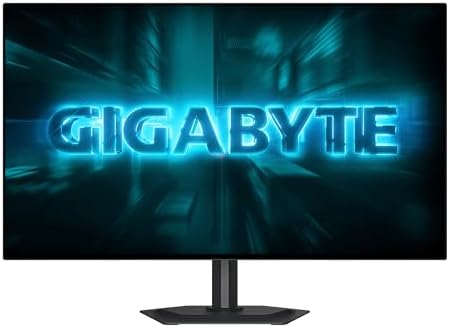 GIGABYTE   GO27Q24G   27 W OLED Gaming Monitor   QHD 2560 x 1440 240Hz   0 03ms GTG   AMD FreeSync Premium  G SYNC Compatible   HDMI  DP  Type C   Height and Tilt Adjustable   Black