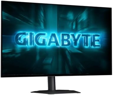 GIGABYTE   GO27Q24G   27 W OLED Gaming Monitor   QHD 2560 x 1440 240Hz   0 03ms GTG   AMD FreeSync Premium  G SYNC Compatible   HDMI  DP  Type C   Height and Tilt Adjustable   Black