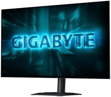 GIGABYTE   GO27Q24G   27 W OLED Gaming Monitor   QHD 2560 x 1440 240Hz   0 03ms GTG   AMD FreeSync Premium  G SYNC Compatible   HDMI  DP  Type C   Height and Tilt Adjustable   Black