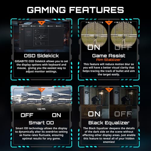 GIGABYTE   GS25F2 24 5 SuperSpeed IPS Gaming Monitor   FHD 1920x1080 200Hz   1ms GTG   AMD FreeSync Premium   HDMI  DP   Tilt Adjustable   Black
