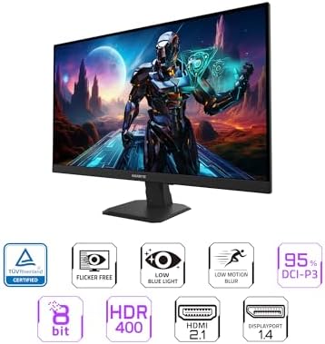 GIGABYTE   GS27U   27 SS IPS Gaming Monitor   UHD 3840x2160 160Hz   1ms MPRT   AMD FreeSync Premium   HDMI  DP   Black
