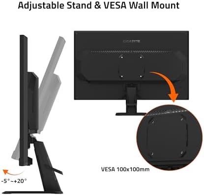 GIGABYTE   GS27U   27 SS IPS Gaming Monitor   UHD 3840x2160 160Hz   1ms MPRT   AMD FreeSync Premium   HDMI  DP   Black