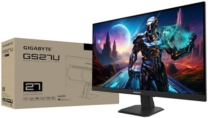 GIGABYTE   GS27U   27 SS IPS Gaming Monitor   UHD 3840x2160 160Hz   1ms MPRT   AMD FreeSync Premium   HDMI  DP   Black
