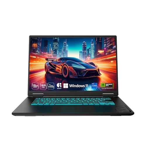 GIGABYTE   Gaming A16 Gaming Laptop   165Hz 1920x1200 WUXGA   NVIDIA GeForce RTX 5060   Intel i7 13620H   1TB SSD with 16GB DDR5 RAM   Windows 11 Home AD Gaming A16 CVHI3US894SH
