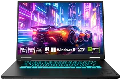 GIGABYTE   Gaming A16 Gaming Laptop   165Hz 1920x1200 WUXGA   NVIDIA GeForce RTX 5060   AMD Ryzen 7 260 1TB SSD with 16GB DDR5 RAM   Windows 11 Home AD Gaming A16 3VHK3US894SH