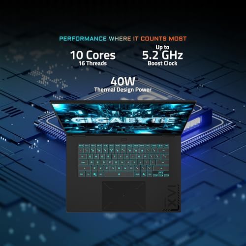 GIGABYTE   Gaming A16 PRO Gaming Laptop   165Hz 2560x1600 WQXGA   NVIDIA GeForce RTX 5080   Intel Core Ultra 7 240H   1TB SSD with 32GB LPDDR5X RAM   Windows 11 Home  Gaming A16 PRO DYHG5USCC4SH 