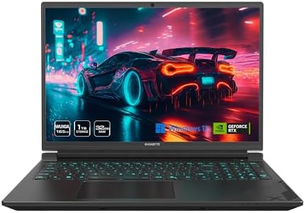 GIGABYTE   Gaming A16 PRO Gaming Laptop   165Hz 2560x1600 WQXGA   NVIDIA GeForce RTX 5080   Intel Core Ultra 7 240H   1TB SSD with 32GB LPDDR5X RAM   Windows 11 Home  Gaming A16 PRO DYHG5USCC4SH 