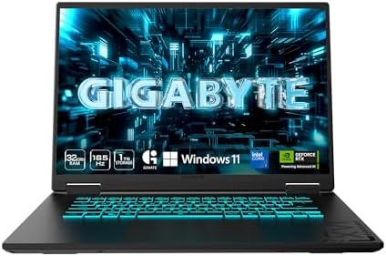 GIGABYTE   Gaming A16 Gaming Laptop   165Hz 1920x1200 WUXGA   NVIDIA GeForce RTX 5050   Intel i7 13620H   512GB SSD with 16GB DDR5 RAM   Windows 11 Home AD Gaming A16 CTHI3US894SH