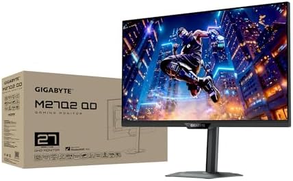 GIGABYTE   M27Q2 27 SS IPS Gaming Monitor   QHD 2560x1440 200Hz/OC 210Hz   1ms GTG   AMD FreeSync Premium  G SYNC Compatible   Type C KVM   HDMI  DP  Type C   Height and Tilt Adjustable   Black