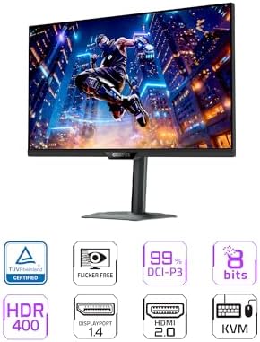 GIGABYTE   M27Q2 27 SS IPS Gaming Monitor   QHD 2560x1440 200Hz/OC 210Hz   1ms GTG   AMD FreeSync Premium  G SYNC Compatible   Type C KVM   HDMI  DP  Type C   Height and Tilt Adjustable   Black
