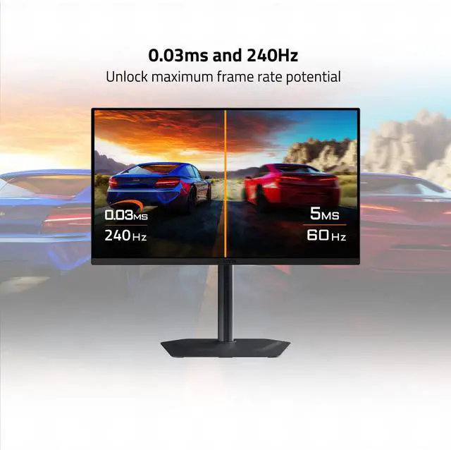 GIGABYTE   MO27Q2   27" QD OLED Gaming Monitor   QHD 2560x1440   240Hz   0 03ms GTG   AMD FreeSync Premium Pro   Type C KVM   HDMI  DP   Height Adjustable   Black