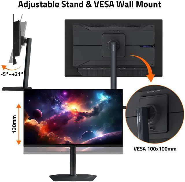 GIGABYTE   MO27Q2   27" QD OLED Gaming Monitor   QHD 2560x1440   240Hz   0 03ms GTG   AMD FreeSync Premium Pro   Type C KVM   HDMI  DP   Height Adjustable   Black