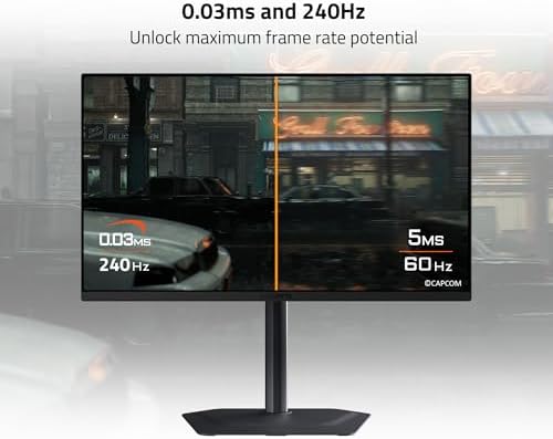 GIGABYTE   MO27U2 27 QD OLED Gaming Monitor   UHD 3840x2160 240Hz   0 03ms GTG   AMD FreeSync Premium Pro  G SYNC Compatible   Type C KVM   HDMI  DP  Type C   Height and Tilt Adjustable   Black