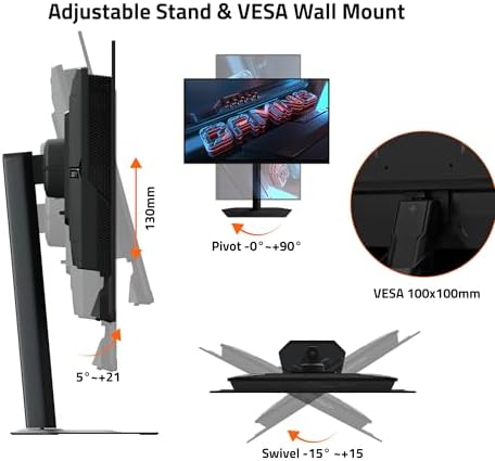 GIGABYTE   MO27U2 27 QD OLED Gaming Monitor   UHD 3840x2160 240Hz   0 03ms GTG   AMD FreeSync Premium Pro  G SYNC Compatible   Type C KVM   HDMI  DP  Type C   Height and Tilt Adjustable   Black