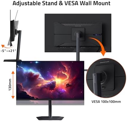 GIGABYTE   MO32U   32 QD OLED Gaming Monitor   UHD 3840x2160 165Hz   0 03ms GTG   AMD FreeSync Premium Pro   Type C KVM   HDMI  DP   Height Adjustable   Black