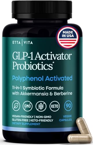 GLP 1 Supplement for Weight Loss & Appetite Control for Men and Women with Akkermansia  Berberine  Inulin  EGCG  Resveratrol  Hops  Polyphenols   Supports Digestion  Hunger  Cravings  Gut Health