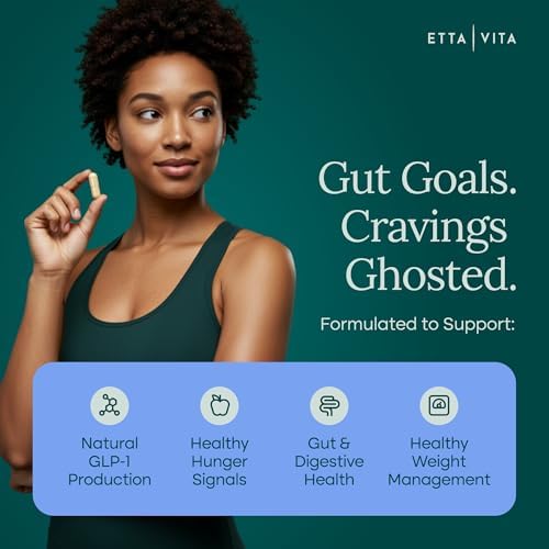 GLP 1 Supplement for Weight Loss & Appetite Control for Men and Women with Akkermansia  Berberine  Inulin  EGCG  Resveratrol  Hops  Polyphenols   Supports Digestion  Hunger  Cravings  Gut Health