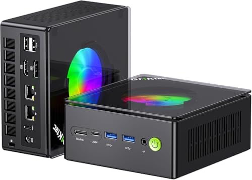 GMKtec Mini PC para juegos AMD Ryzen 9 8945HS (Turbo 5.1GHz) 32GB DDR5 2TB SSD, computadoras PC Oculink, Dual NIC LAN 2.5G, WiFi 6, USB3.2, USB-C 4.0, BT5.2, DP, HDMI, Dual Fan Nucbox K11