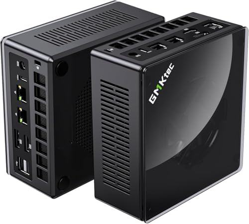 GMKtec Gaming Mini PC Ryzen 7640HS  Beats 6800H/6800U  16GB DDR5 512GB NVMe SSD Dual NIC LAN 2 5GbE /WiFi 6E BT5 2 /USB4 Desktop Computers Office Home M6 Ultra