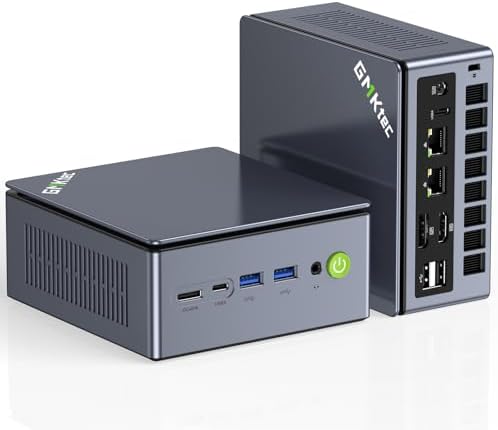 GMKtec Gaming Mini PC Ryzen 7640HS  Beats 6800H/6800U  16GB DDR5 512GB NVMe SSD Dual NIC LAN 2 5GbE /WiFi 6E BT5 2 /USB4 Desktop Computers Office Home M6 Ultra