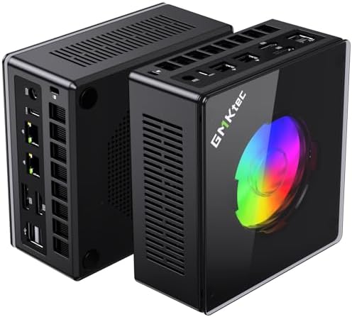 GMKtec Gaming PC  K11 AMD Ryzen 9 8945HS 8C/16T  Up to 5 2GHz   32GB DDR5 RAM 1TB Mini PC Desktop Computer  Oculink  Dual NIC 2 5GbE LAN  HDMI/DisplayPort/USB4 2