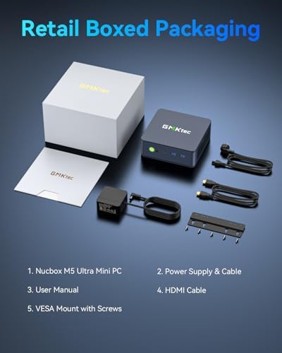 GMKtec M6 Ultra Gaming Mini PC Ryzen 7640HS  Upgraded 6600H/ 6800H   32GB RAM DDR5 512GB SSD Dual NIC LAN 2 5GbE Desktop Computers Office Home  Triple 4K Display  WiFi 6  USB4  BT 5 2  DP  HDMI 2 0