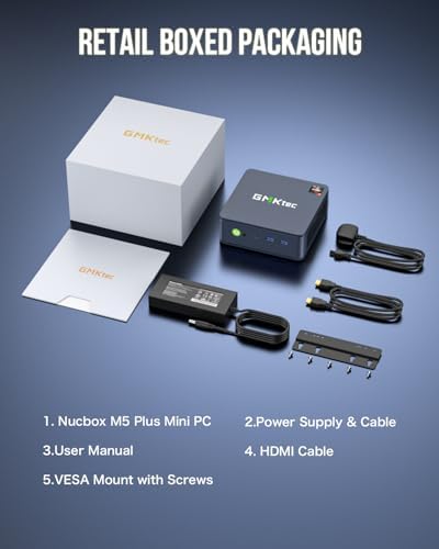 GMKtec Mini PC M6 Ultra Gaming Ryzen 7640HS (6600H/ 6800H), 32GB RAM DDR5 512GB SSD Dual NIC LAN 2.5GbE Computadoras de escritorio Office Home, pantalla triple 4K, WiFi 6, USB4, BT 5.2, DP, HDMI 2.0