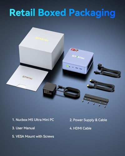 GMKtec M6 Ultra Gaming Mini PC Ryzen 7640HS  Upgraded 6600H/ 6800H   32GB RAM DDR5 512GB SSD Dual NIC LAN 2 5GbE Desktop Computers Office Home  Triple 4K Display  WiFi 6  USB4  BT 5 2  DP  HDMI 2 0